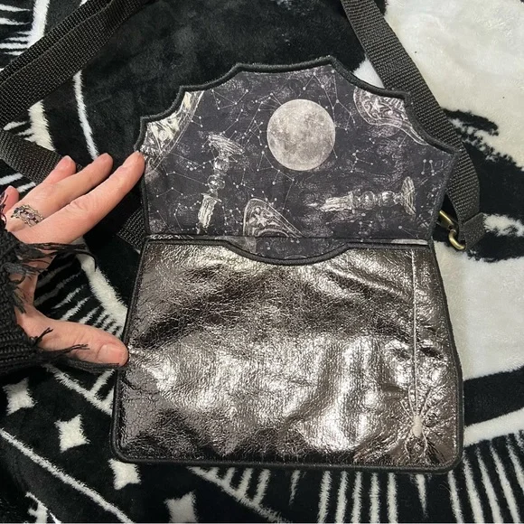 Potions, Poisons & Bats Gothic Witchy Crossbody Mini Bag - Picture 7 of 8